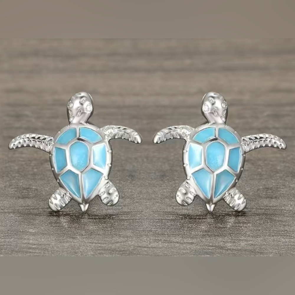 Turtle Stud Earrings - image 2